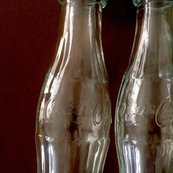 Vintage 1950’S Coca-Cola Glass Bottles SALT & PEPPER SHAKERS - Picture 5 of 9